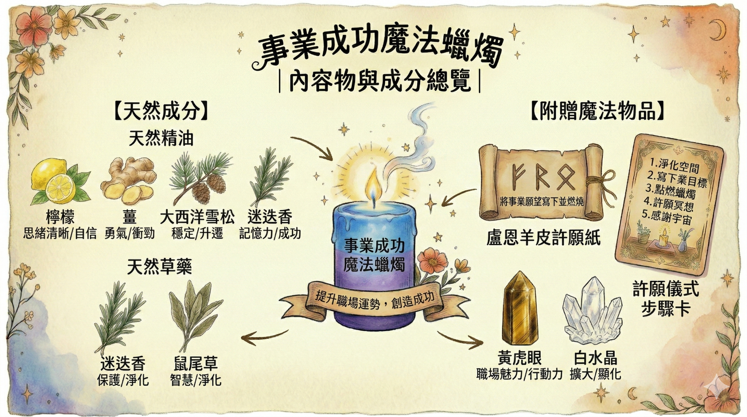 事業成功魔法蠟燭