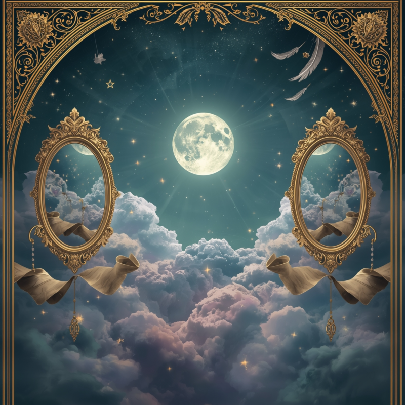 Lucid Origin A dreamy and mystical Gemini full moon night a ra 2