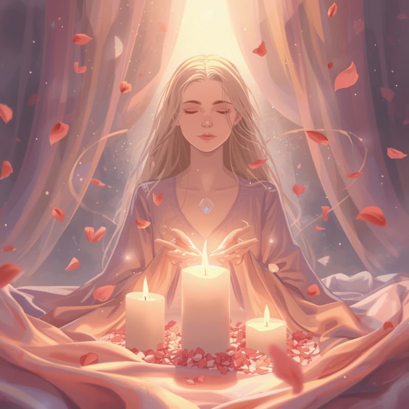 Lucid Origin A dreamy and mystical illustration of a sacred ca 3