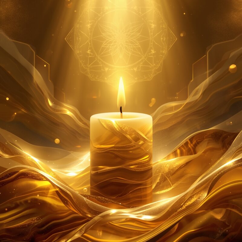 Lucid Origin A luxurious success ritual candle illustration in 0