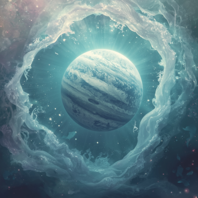 Lucid Origin a luminous Neptunelike planet submerged in cosmic 1