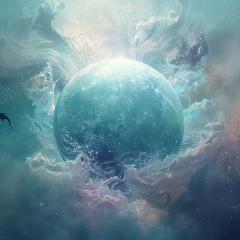 海王星逆回雙魚座 2 Lucid Origin a luminous Neptunelike planet submerged in cosmic 2