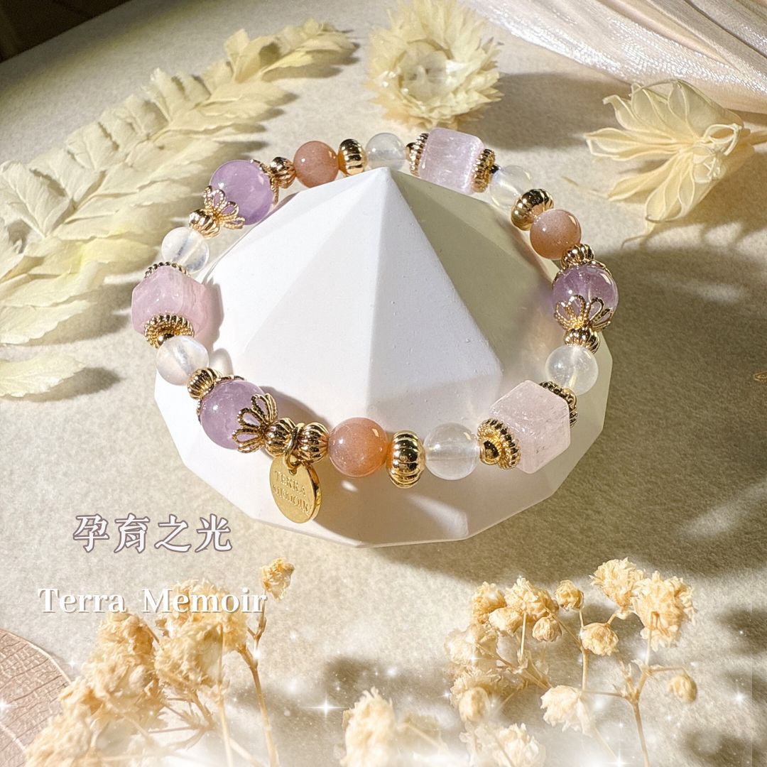 【孕育之光】孕媽咪專屬|溫柔守護|情緒安定∣孕育能量 1 孕育之光水晶手鍊