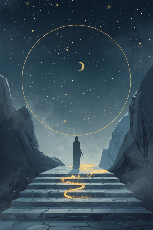 lucid origin A dreamy and mystical high quality illustration with structured composition s 0
